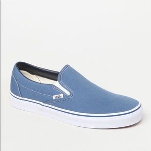 Vans classic navy blue slip on shoe